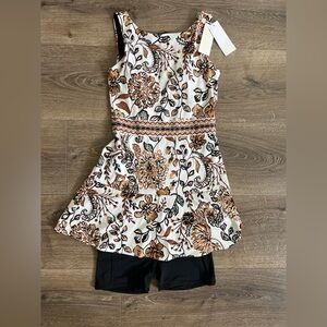 Lilly Pulitzer Black and Cream Floral active dress